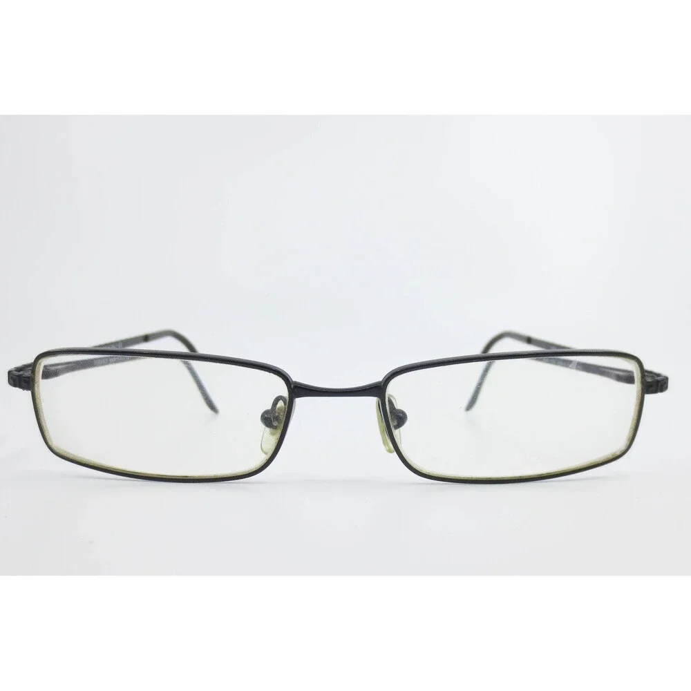 Versace 1036 1009-S Matte Black Greca Rectangular Eyeglass Frames 50-16-135